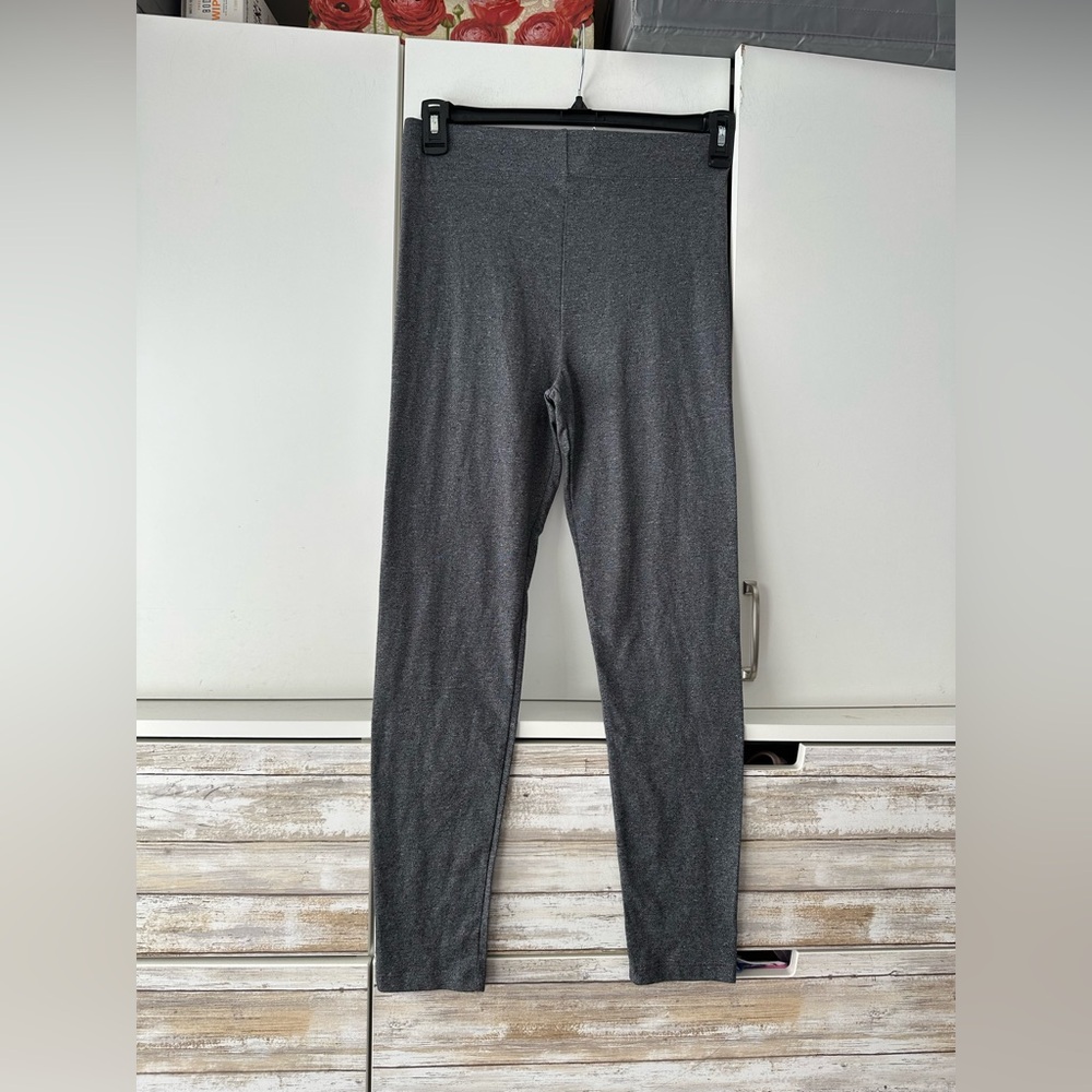 🩶 NWT Forever 21 Charcoal Gray Leggings Size Large Stretch Pull-On